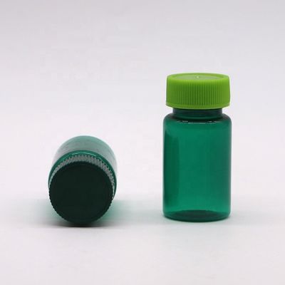 20ML/CC PET transparante plastic vloeibare injectieflacons met dop in aangepaste kleur en ronde vorm