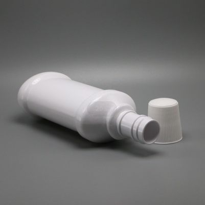PET-plastic mondwaterfles met lange nek 250 ml voor lege witte mondwasverpakking