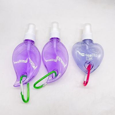 PET-hart / bladvormige plastic spuitfles met hangende sleutelhanger halsband Materiaal PET
