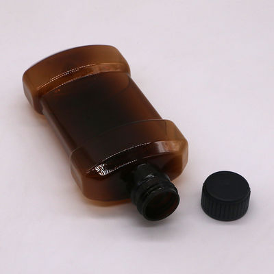 Aanpasbare kleur 250 ml PET vloeibare mondspoeling Plastic Flask Versleuteling Type SCREW CAP