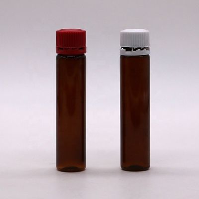 PET-plastic orale vloeistoffffles 20ML/20CC vervalbestendige dop voor gezondheidszorgproducten
