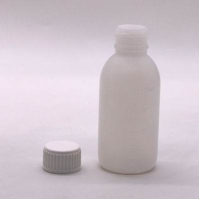 Schroefkap 120 ml / 4 oz PE-siroopfles voor aangepaste kleurgeneesmiddelvloeistofverpakking