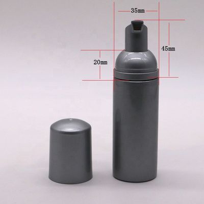 Plastic verpakking mini reisfles 50 ml PET mousse schuimfles met aangepast logo