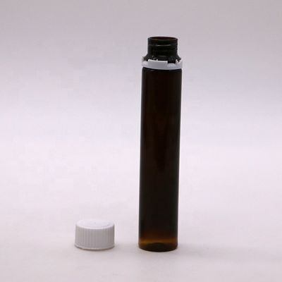 Voedingsmiddelen 25 ml/25 cc Slim glad Amber/Koffie Plastic orale vloeistofff met tamper proof cap