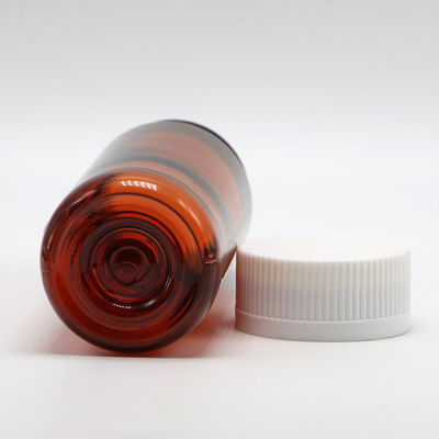SCREW CAP 150 ml bruine PET-fles voor plastic vloeistof supplement en kinderbeschermingsdeksels