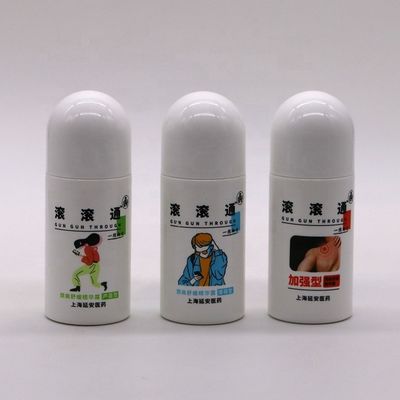 50 ml/50cc HDPE witte plastic rol op fles Ronde vorm voor andere essentiële cosmetische producten