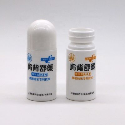 50 ml/50cc HDPE witte plastic rol op fles Ronde vorm voor andere essentiële cosmetische producten