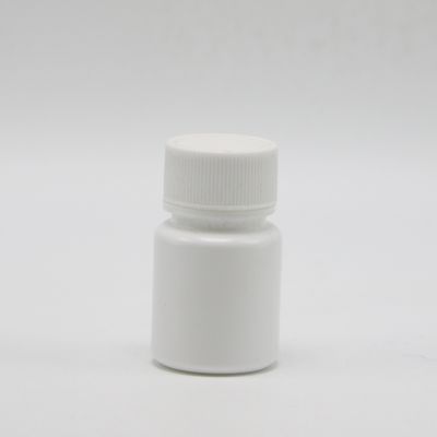 HDPE ronde vorm 20 ml witte plastic lege fles voor de opslag van chemisch poedermonstervloeistof