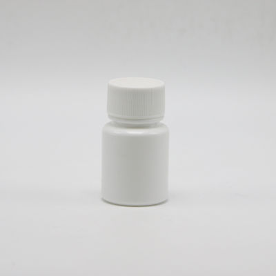 HDPE ronde vorm 20 ml witte plastic lege fles voor de opslag van chemisch poedermonstervloeistof