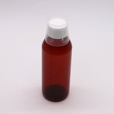 200cc Ovale Amber Recept Apotheek Flessen PET Vloeibare Geneesmiddelen voor Apotheekopslag