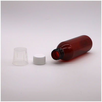 200cc Ovale Amber Recept Apotheek Flessen PET Vloeibare Geneesmiddelen voor Apotheekopslag