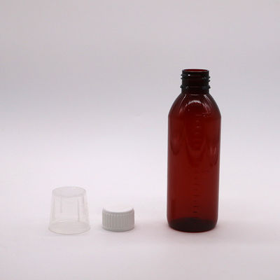 200cc Ovale Amber Recept Apotheek Flessen PET Vloeibare Geneesmiddelen voor Apotheekopslag