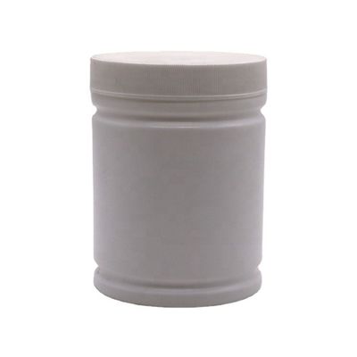 500 ml HDPE plastic poedercontainer met aangepast cilindervormig labelstickerontwerp