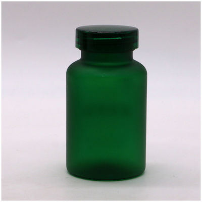 150CC PET Matte/Frosted Green Plastic Flask met kinderbeschermende dop en etiketter
