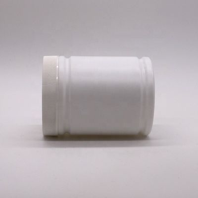 500 ml HDPE plastic poedercontainer met aangepast cilindervormig labelstickerontwerp
