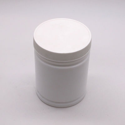 500 ml HDPE plastic poedercontainer met aangepast cilindervormig labelstickerontwerp