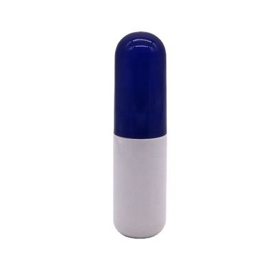Aanpasbare kleur 50 ml PET mini capsule vorm plastic fles voor persoonlijke verzorging