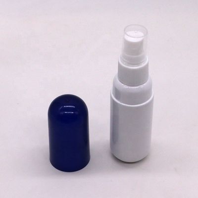 Aanpasbare kleur 50 ml PET mini capsule vorm plastic fles voor persoonlijke verzorging