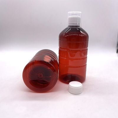 500cc PET Plastic Cylinder Flask voor Liquid Supplement Medicine 500mL/16.9oz Ronde vorm