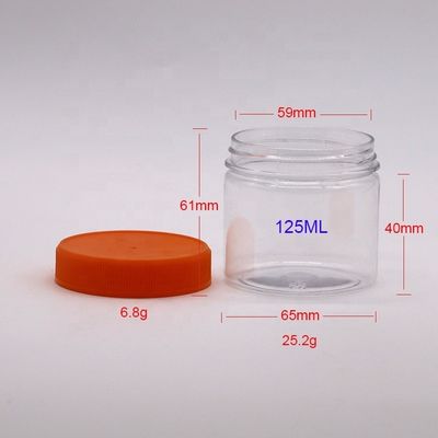 Gemakkelijke PET-plasticcontainers met grote monden voor het opslaan van slijm en schoonheidsproducten