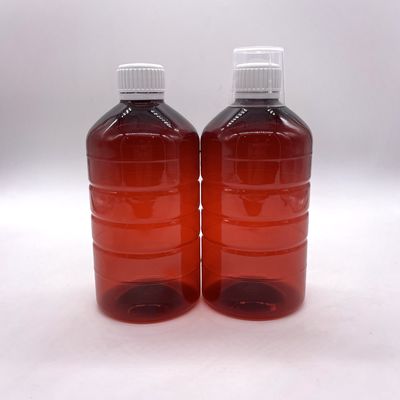 500cc PET Plastic Cylinder Flask voor Liquid Supplement Medicine 500mL/16.9oz Ronde vorm