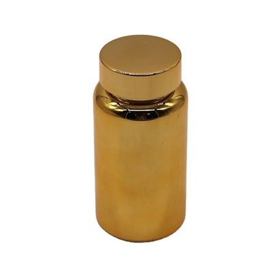 150 ml PET-goudgeplatte schroefkap Plastic Supplement Container Fles voor promotie