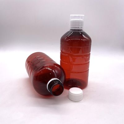 500cc PET Plastic Cylinder Flask voor Liquid Supplement Medicine 500mL/16.9oz Ronde vorm