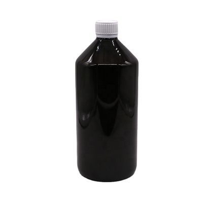 Vloeibare geneesmiddelen 1000 ml donkerbruine doorzichtige PET-plasticfles met knoopbestendige dop