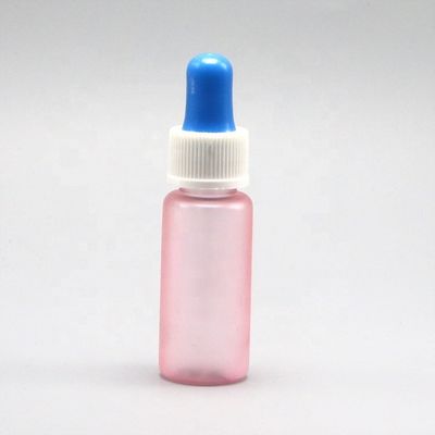 15 ml ronde vorm maat PET druppelflessen voor vloeistof dispenser monsterhouder