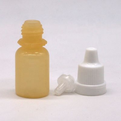 LDPE Plastic White Leeg Druppelfles voor vloeistof voor de ogen met manipulatiebestendige doppen 10 ml