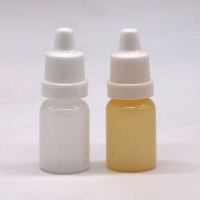 LDPE Plastic White Leeg Druppelfles voor vloeistof voor de ogen met manipulatiebestendige doppen 10 ml