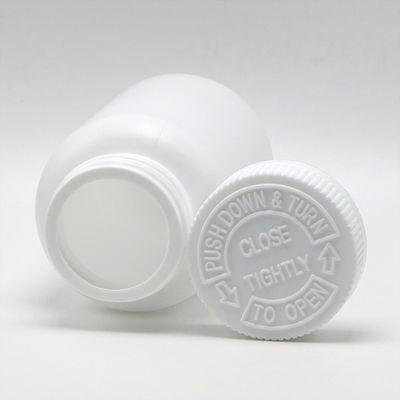 Gepersonaliseerd logo Acceptabel 225 ml HDPE drugsschutter Witte plastic fles met CRC-kap