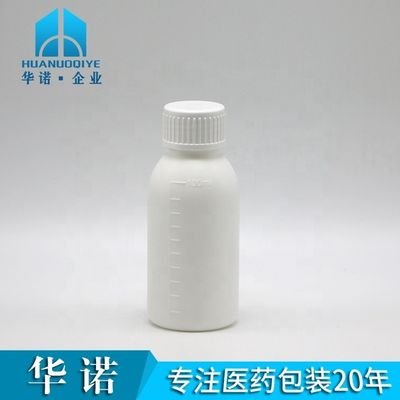 30 mL/50 mL/100 mL PP witte vloeibare medicijnfles met geschaald lichaam en schermdruk
