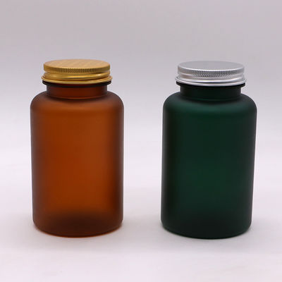 Aluminium kap 100/120/150 ml PET-plastic jar met brede mond voor pil-capsule geneeskunde
