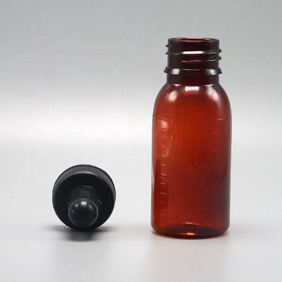 Medisch reagens 60 ml PET-plastic essentiële oliefles met steriele vormgeving en aangepast logo