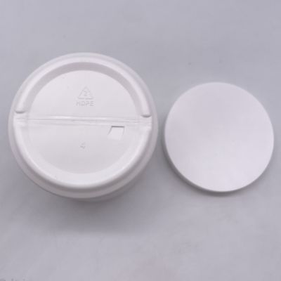 UV-bestendige 350 ml HDPE-materiaal Plastic Jar voor cosmetische crème Aanpasbaar logo WIT
