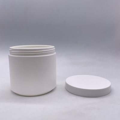 UV-bestendige 350 ml HDPE-materiaal Plastic Jar voor cosmetische crème Aanpasbaar logo WIT