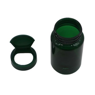 150 ml PET capsule tablet tablet lekvrije fles met flip top cap op maat en afbreekbaar
