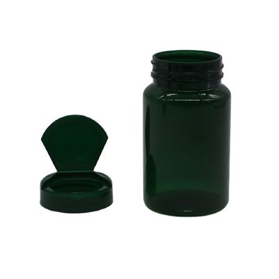 150 ml PET capsule tablet tablet lekvrije fles met flip top cap op maat en afbreekbaar