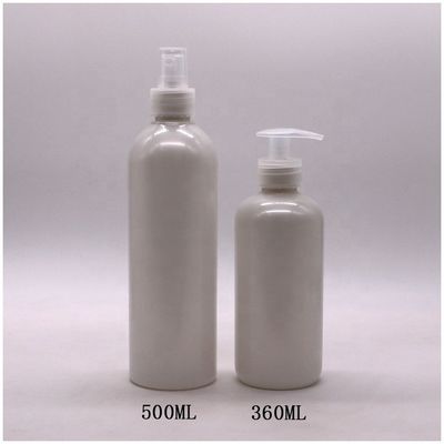 Persoonlijke kleur 500 ml/600 ml HDPE-plastiek pomp/spray-lotionflessen voor schone lotion