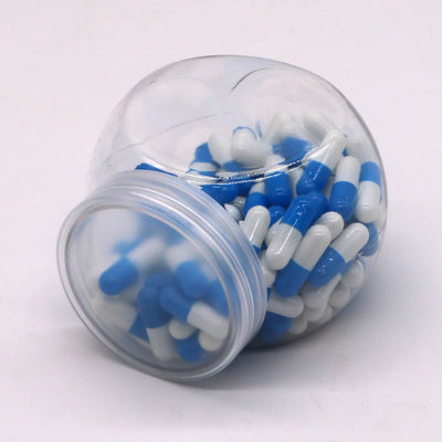 Gepersonaliseerd logo 200 ml PET capsule voedsel blikjes voor noten en snoep pot