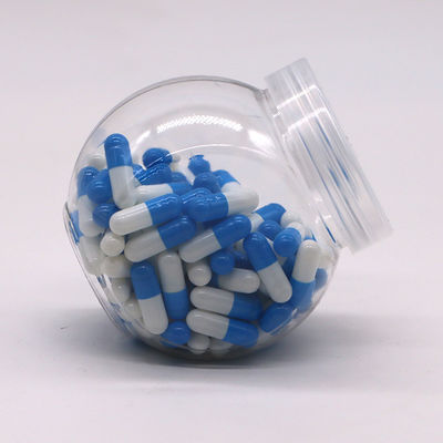 Gepersonaliseerd logo 200 ml PET capsule voedsel blikjes voor noten en snoep pot