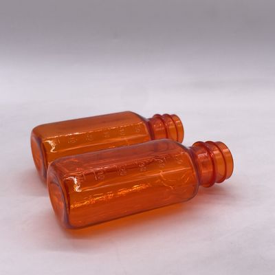 Precieze dosering 2OZ Plastic medicamentenfles met kinderbeschermde dop en meetschaal