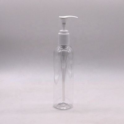 250 ml PET-plastic vloeibare flessen met gewoon deksel/pompspray PET kraagmateriaal