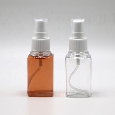 Duidelijke handreiniger lekvrije flessen met een capaciteit van 30 ml en een fijn mistsproeikwart