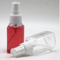 Duidelijke handreiniger lekvrije flessen met een capaciteit van 30 ml en een fijn mistsproeikwart