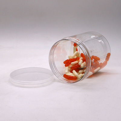 Voedselopslag gemaakt van eenvoudige 700 ml PET transparante fles met aluminium/plastiek schroefdeksel