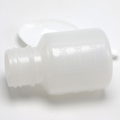 PE-transparante plastic fles voor het meten van vloeibare geneesmiddelen 30 ml capaciteit en lepel