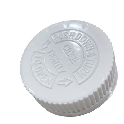38 mm plastic kinderbestendige dop schroefdeksel voor plastic flessen betaalbaar