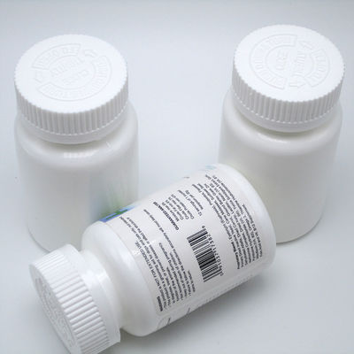 4OZ 120ml HDPE Wit Zwart lege plastic fles voor pillen Vitamine capsule Made